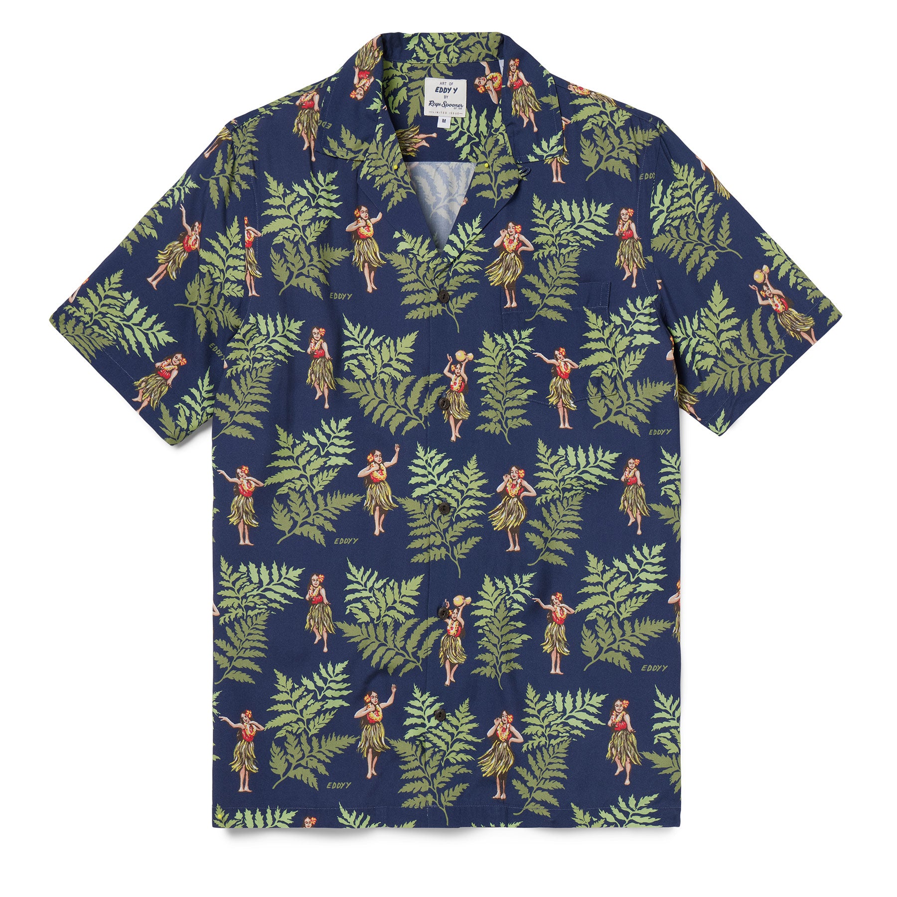 Reyn Spooner HULA 'AUANA CAMP SHIRT in CROWN BLUE