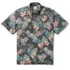 Reyn Spooner TROPICAL BLOOMS PULLOVER in BLACK