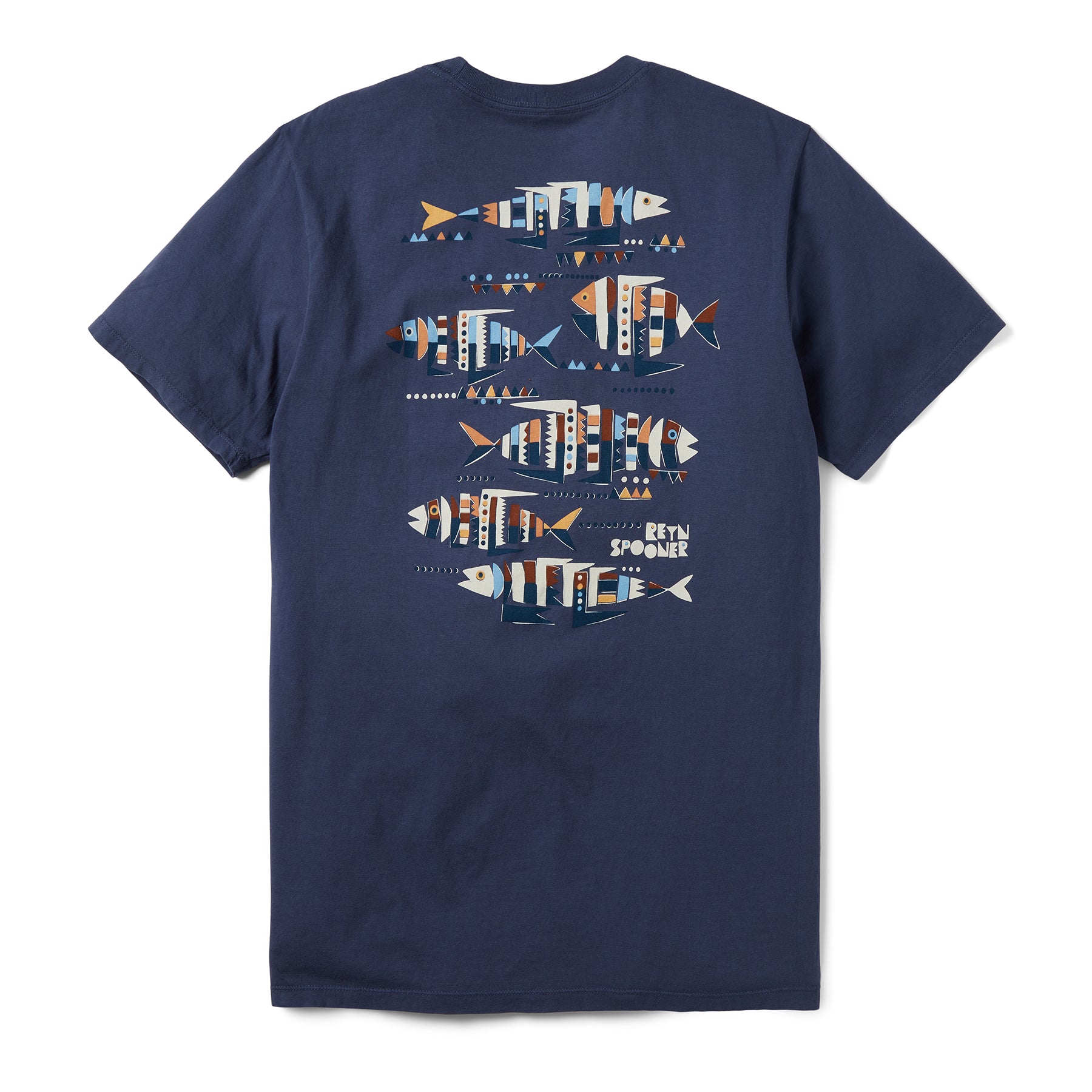 Reyn Spooner MAYAN PRIMITIVE GRAPHIC TEE in NAVY