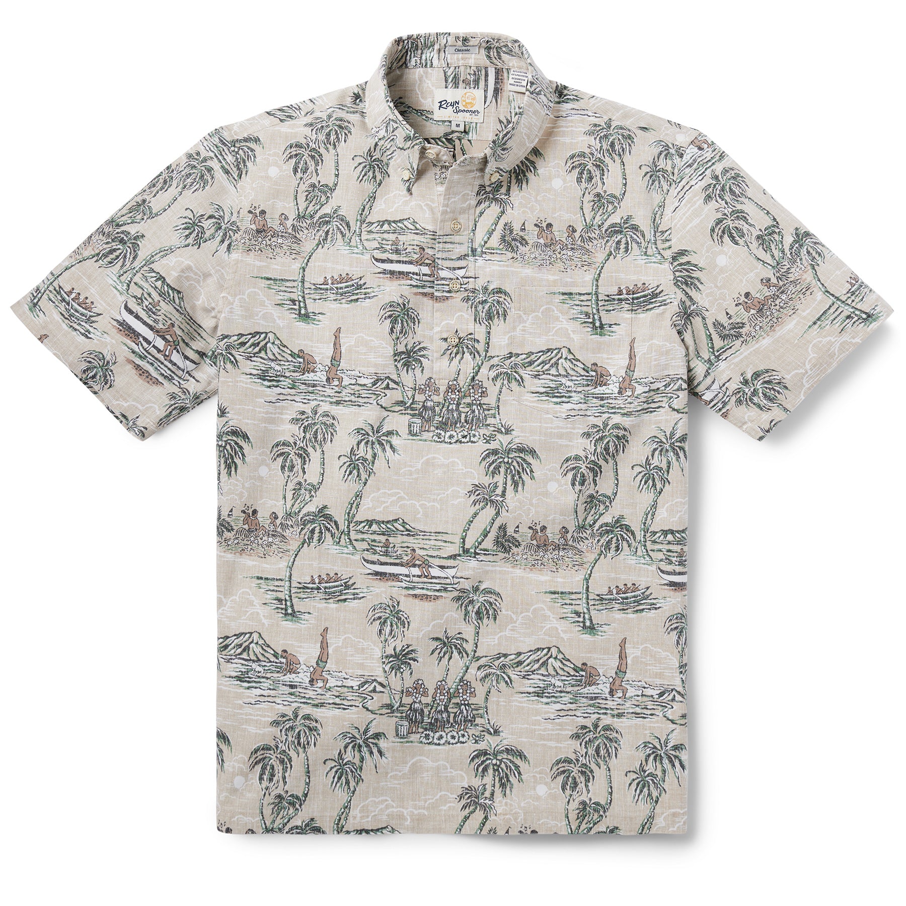 Reyn Spooner ISLAND PARADISE PULLOVER in SAND