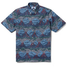 Reyn Spooner LUA PELE BUTTON FRONT in BLUE