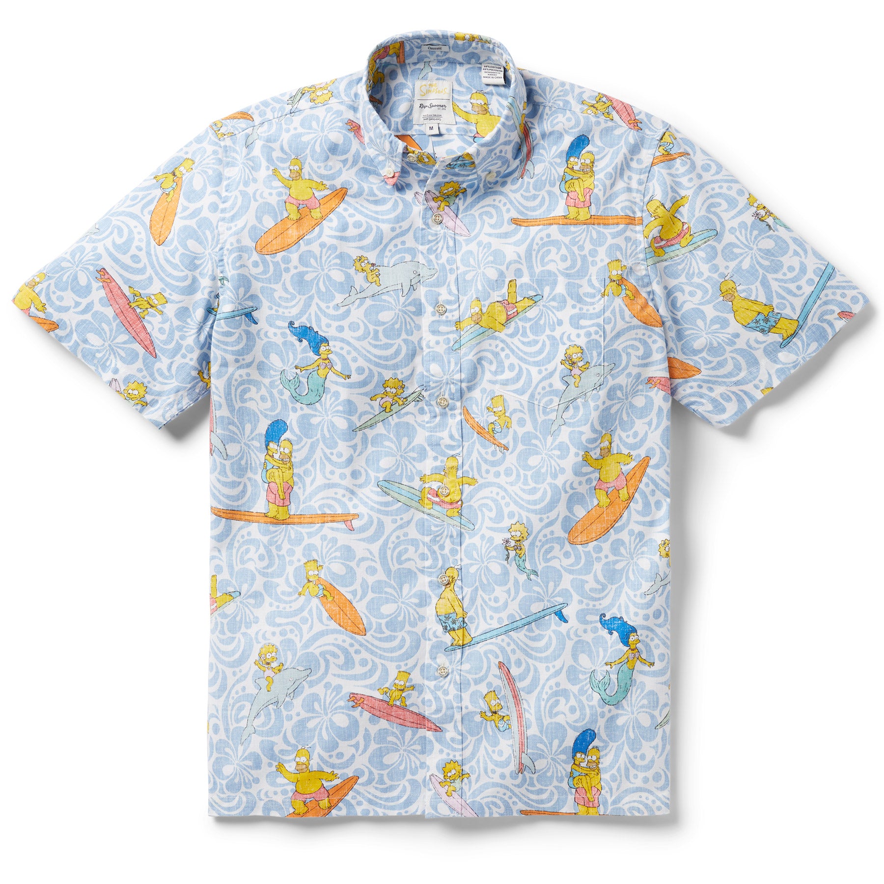 Reyn Spooner THE SIMPSONS™ COWABUNGA! BUTTON FRONT in CHAMBRAY