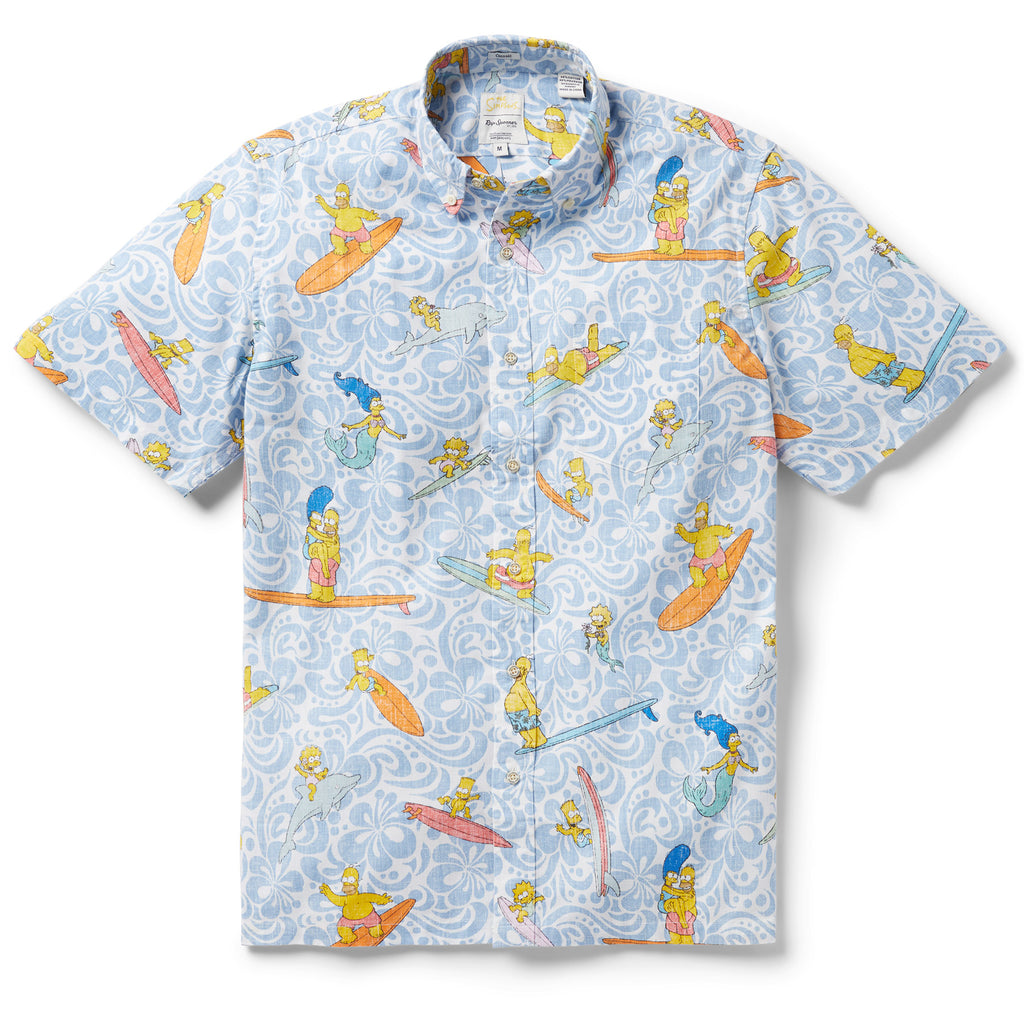 Reyn Spooner THE SIMPSONS™ COWABUNGA! BUTTON FRONT in CHAMBRAY