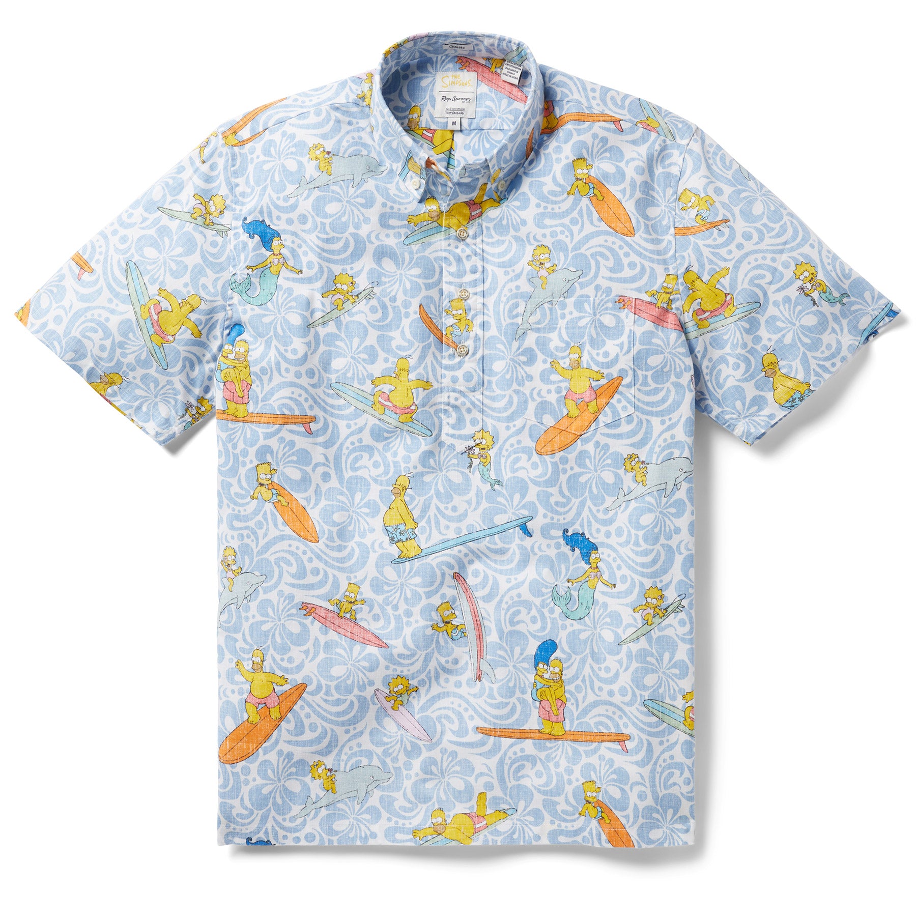 Reyn Spooner THE SIMPSONS™ COWABUNGA! BUTTON FRONT in CHAMBRAY