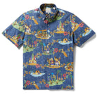 Reyn Spooner THE SIMPSONS™ HAWAIIAN VACATION BUTTON FRONT in NAVY