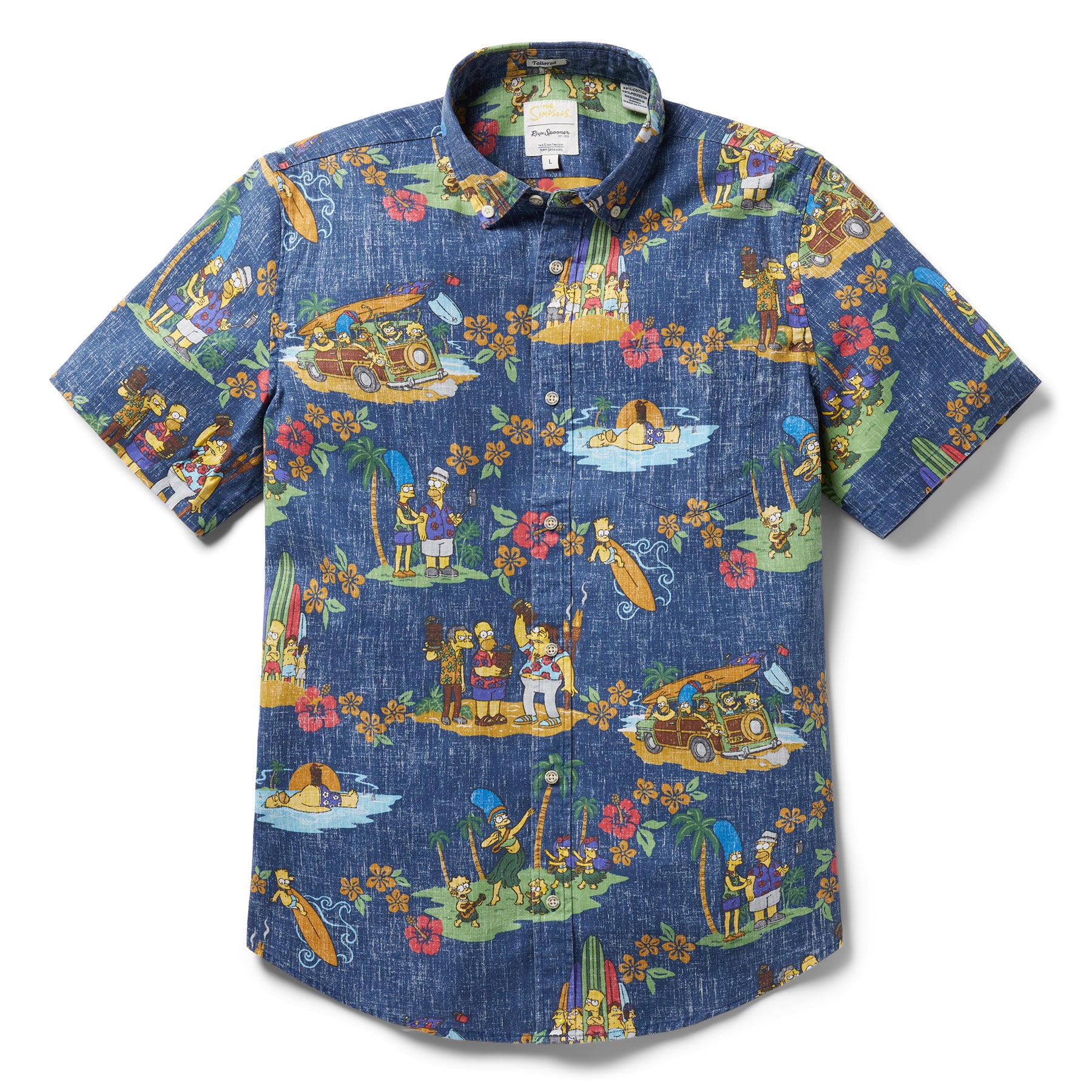 Reyn Spooner THE SIMPSONS™ HAWAIIAN VACATION TAILORED in NAVY