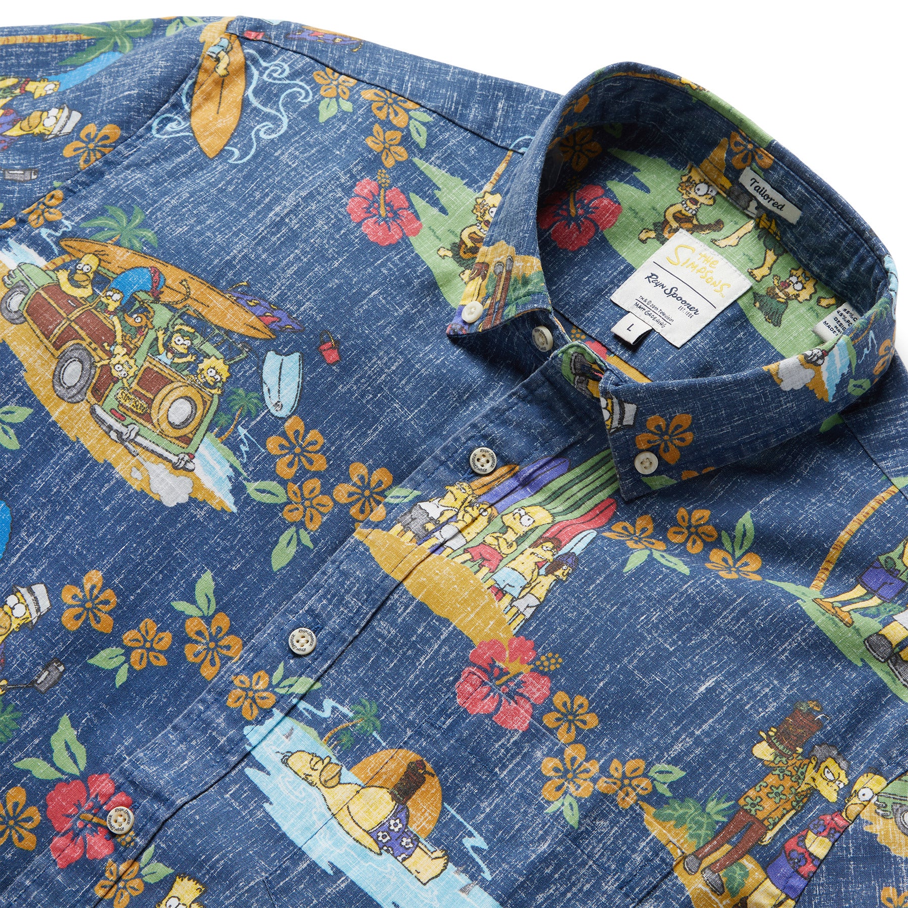 Reyn Spooner THE SIMPSONS™ HAWAIIAN VACATION TAILORED in NAVY