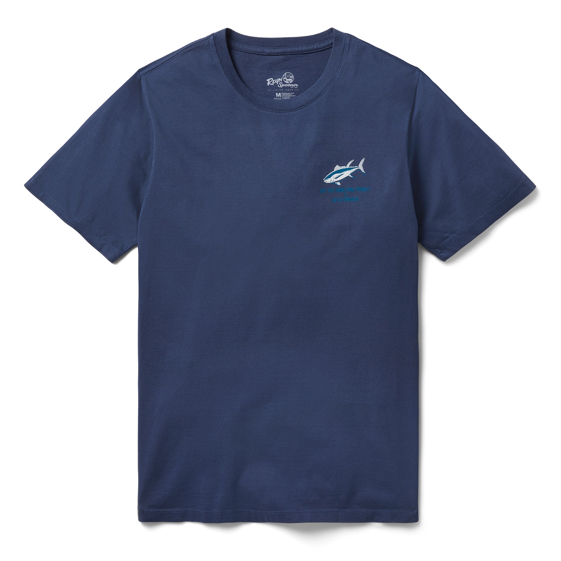 Reyn Spooner OFF THE HOOK GRAPHIC TEE in NAVY