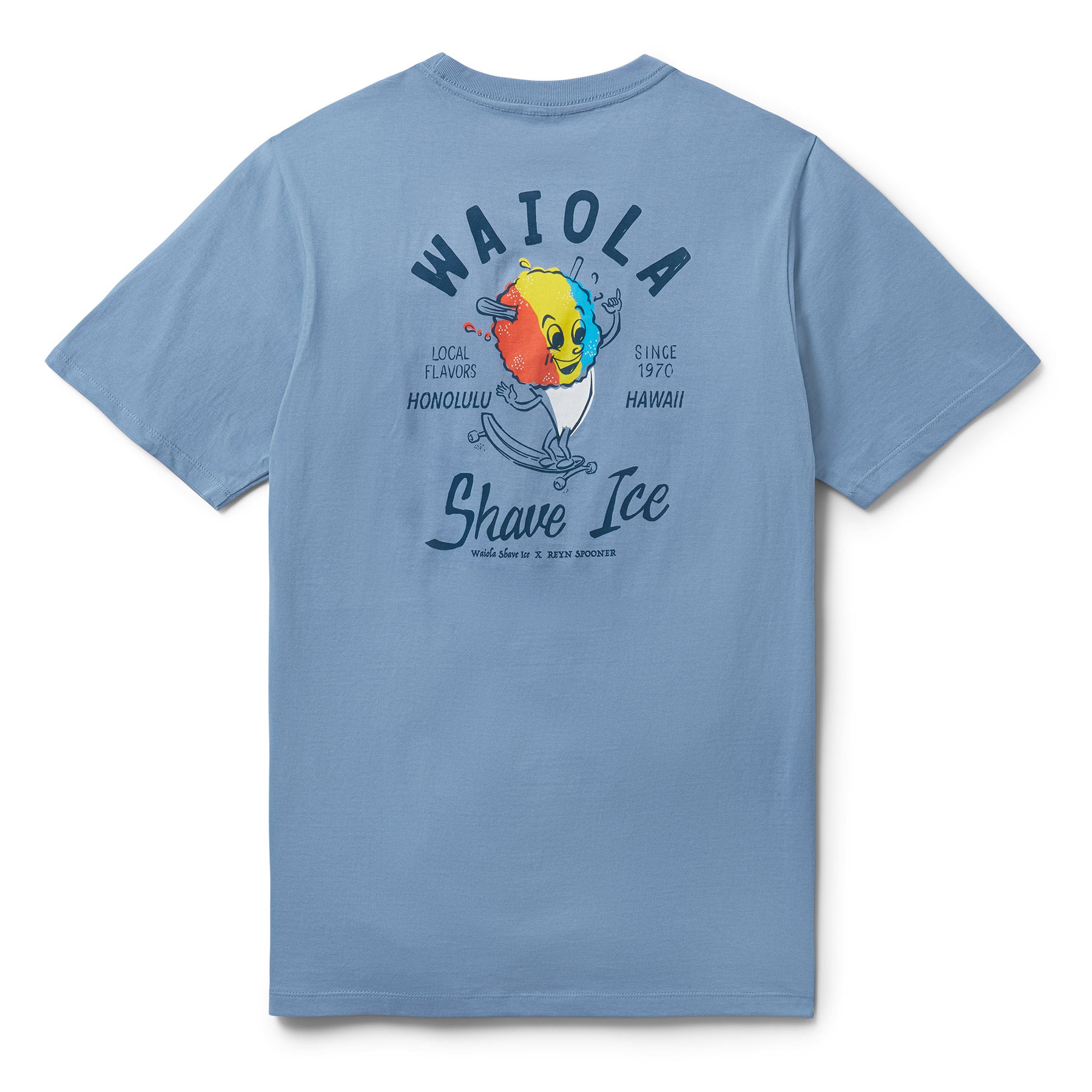 Reyn Spooner WAIOLA SHAVE ICE GRAPHIC TEE in SLATE