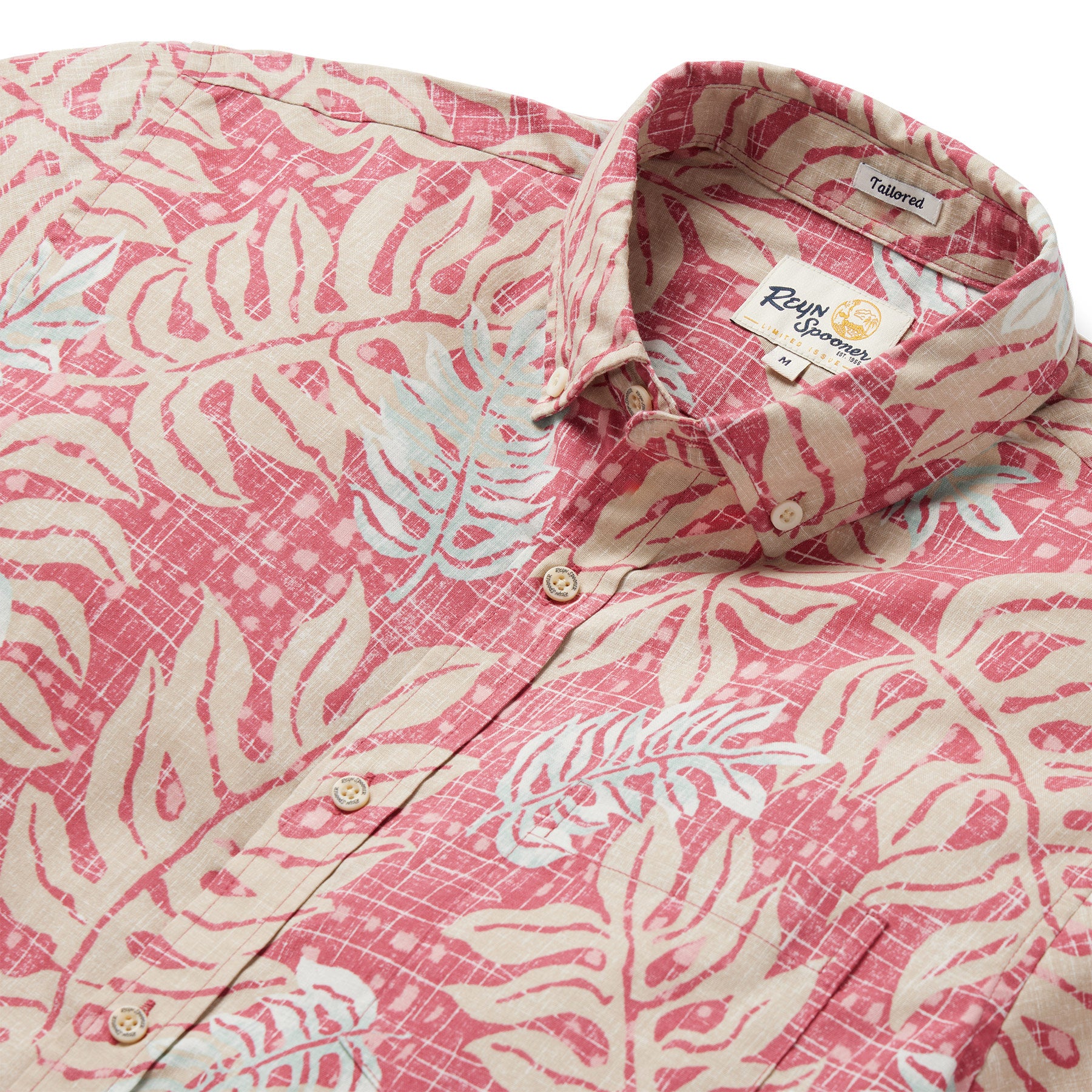 Reyn Spooner MONSTERA MODERN TAILORED in NANTUCKET RED