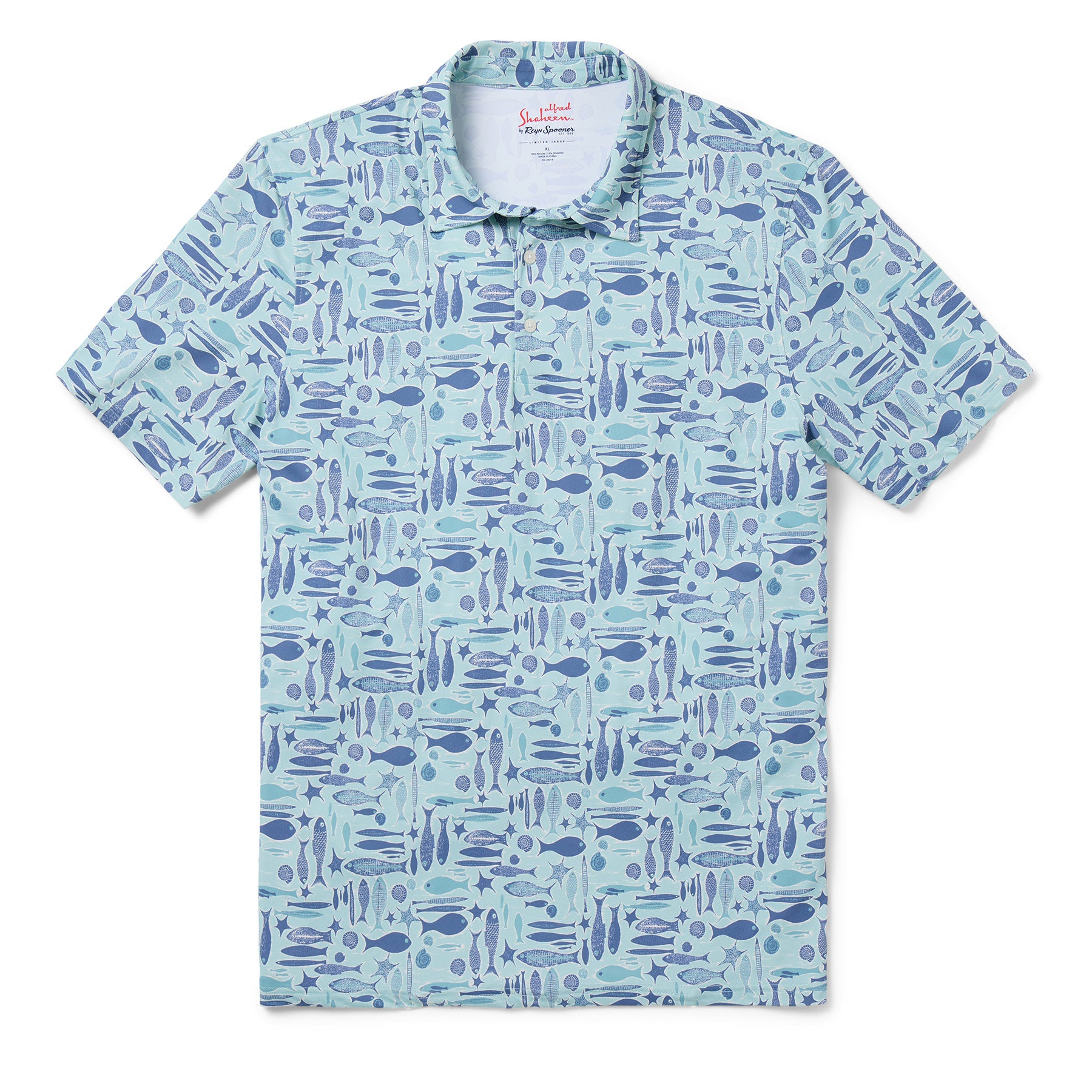 Reyn Spooner EBB TIDE PERFORMANCE POLO in DUSTY TURQUOISE