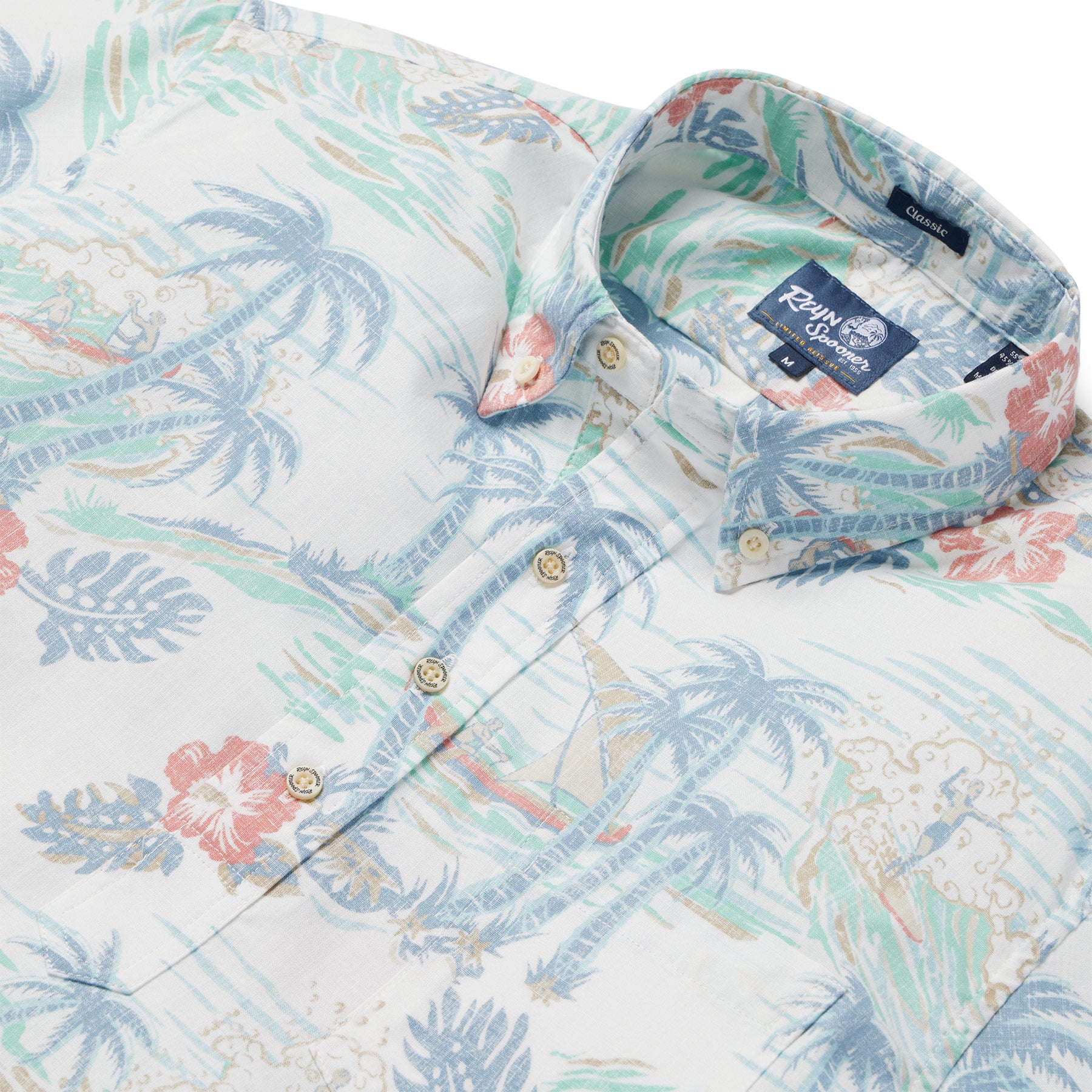 Reyn Spooner KAIMANA BEACH PULLOVER in WHITE