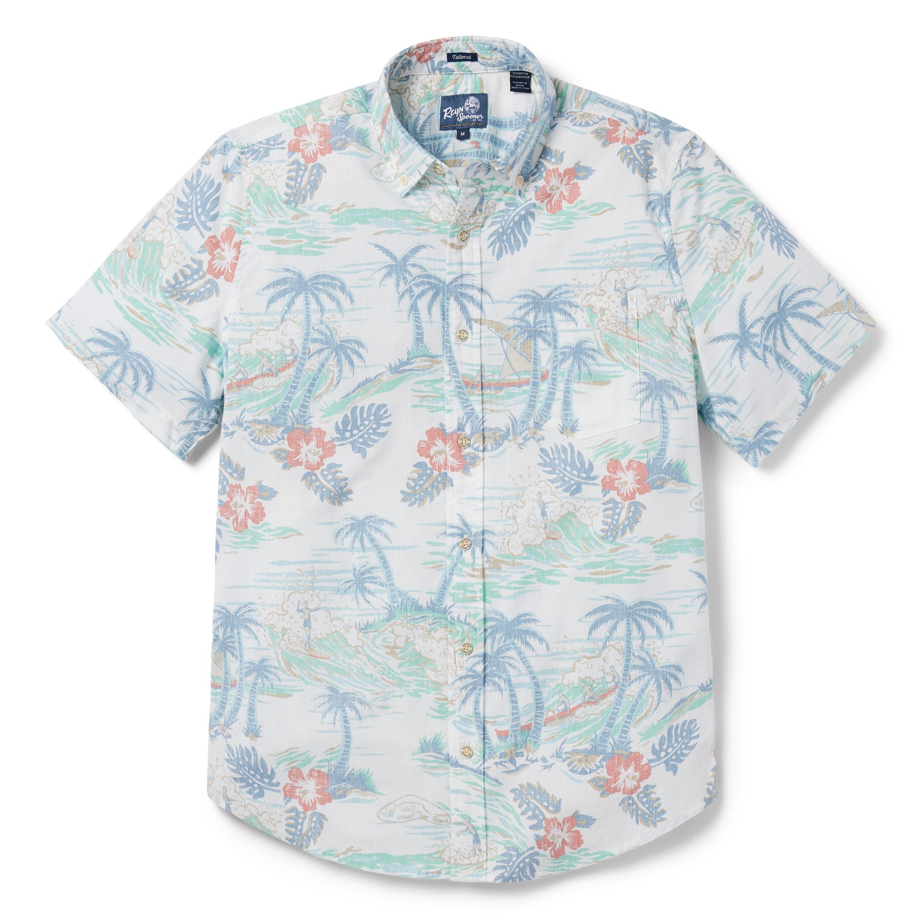 Reyn Spooner KAIMANA BEACH TAILORED in WHITE