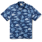 Reyn Spooner THE REEF BUTTON FRONT in NAVY