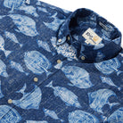 Reyn Spooner THE REEF BUTTON FRONT in NAVY