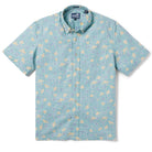 Reyn Spooner POPPIES NOUVEAU BUTTON FRONT in NILE BLUE