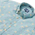 Reyn Spooner POPPIES NOUVEAU BUTTON FRONT in NILE BLUE