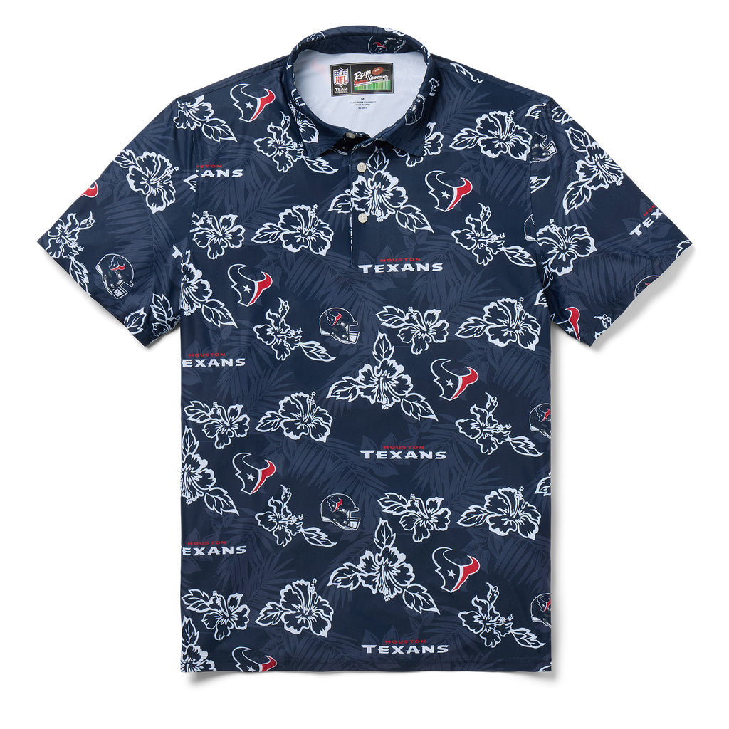 Reyn Spooner HOUSTON TEXANS PUA PERFORMANCE POLO in DARK NAVY