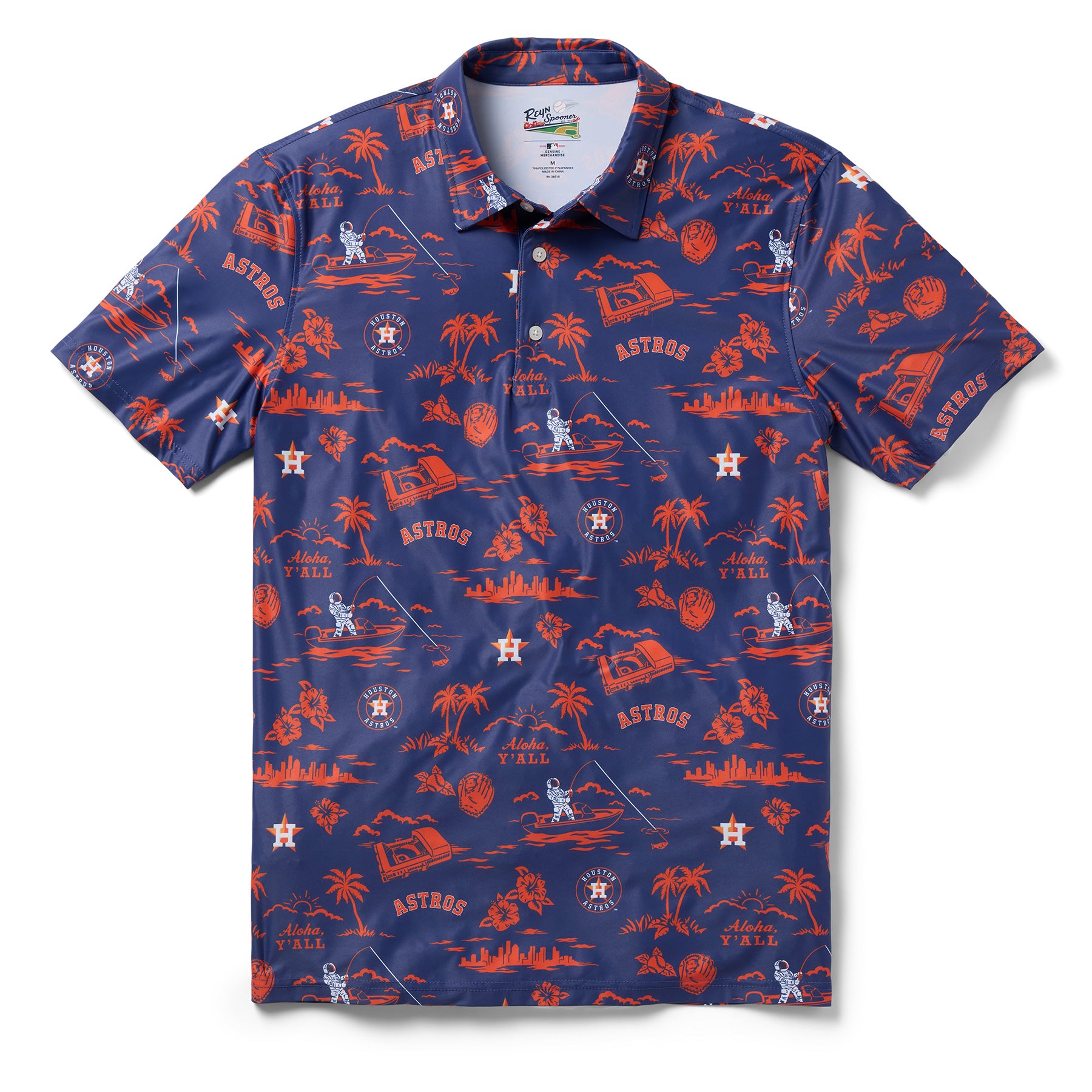 Reyn Spooner MLB® HOUSTON ASTROS HOMETOWN PERFORMANCE POLO in NAVY