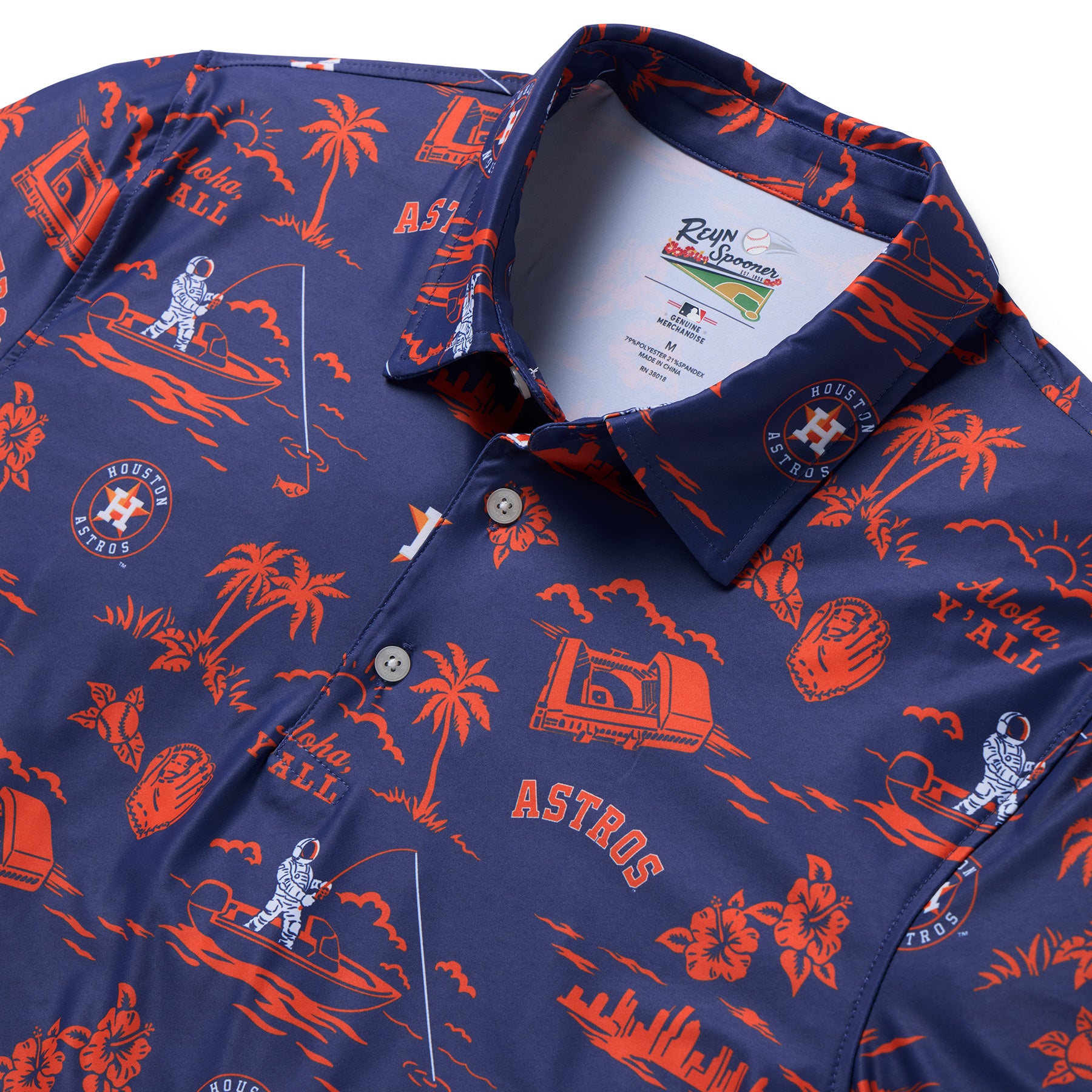 Reyn Spooner MLB® HOUSTON ASTROS HOMETOWN PERFORMANCE POLO in NAVY