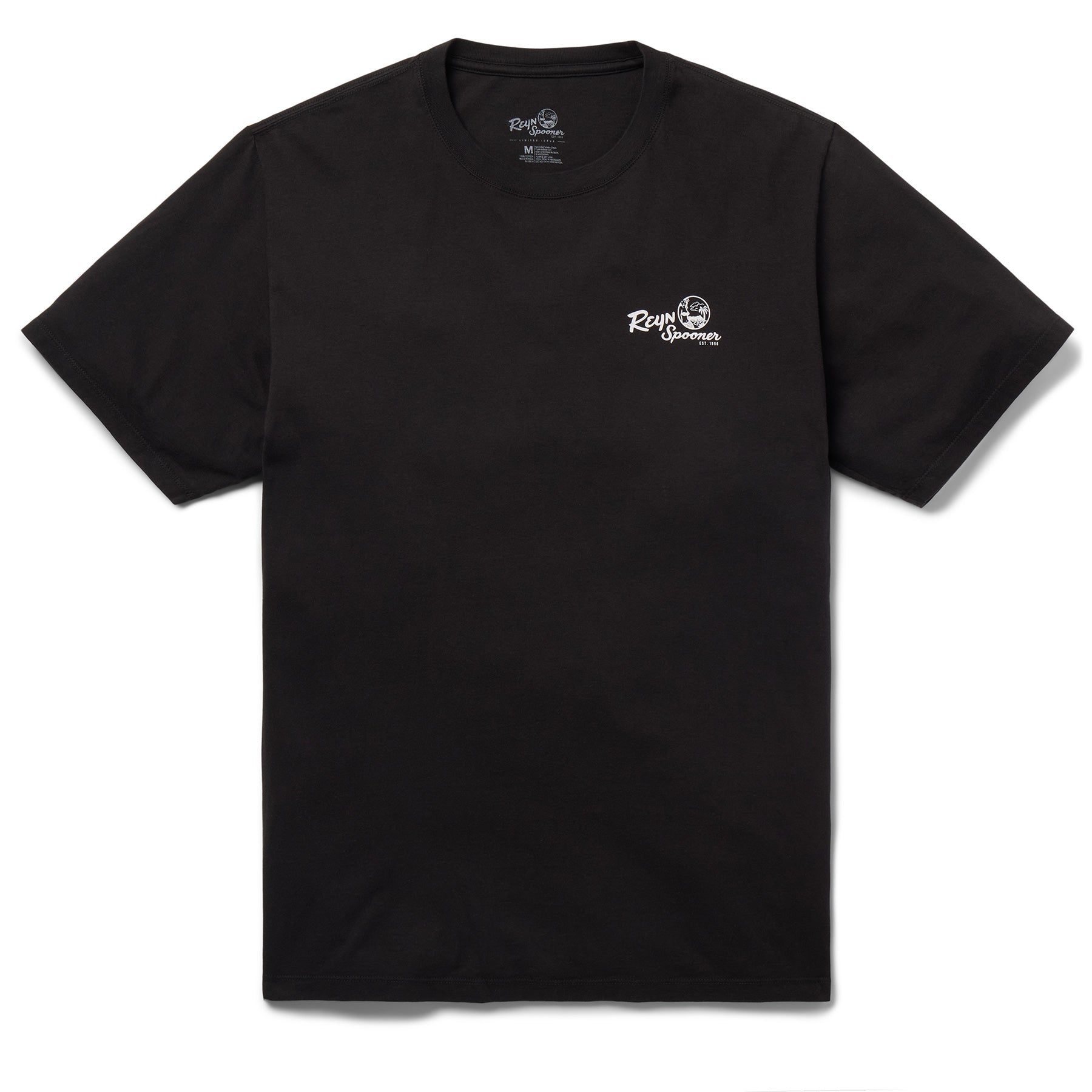 Reyn Spooner WAIKIKI BEACH GRAPHIC TEE in BLACK