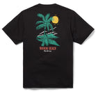 Reyn Spooner WAIKIKI BEACH GRAPHIC TEE in BLACK