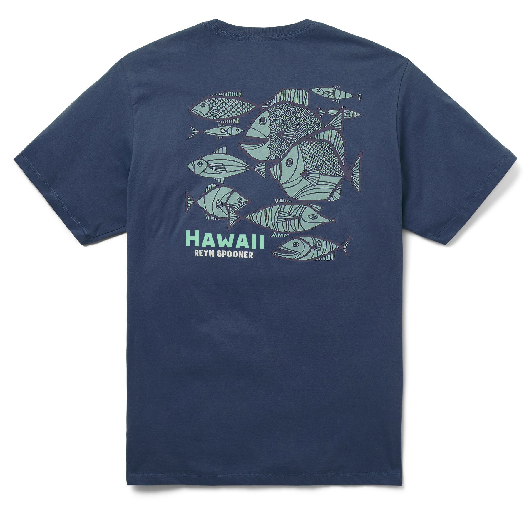 Reyn Spooner KAUHULU GRAPHIC TEE in NAVY