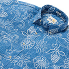 Reyn Spooner HAWAIIAN GARDENIAS BUTTON FRONT in HORIZON BLUE