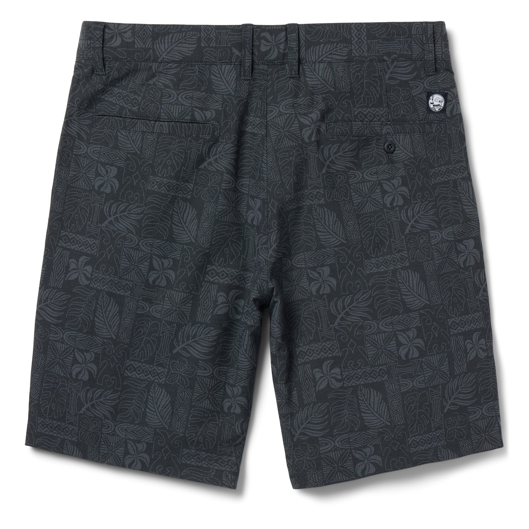 Reyn Spooner SOUTH PACIFIC TAPA ALOHA 'AINA SHORT in BLACK