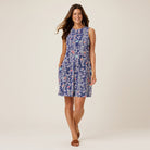 Reyn Spooner NIPPON FOREST PENELOPE DRESS in CROWN BLUE