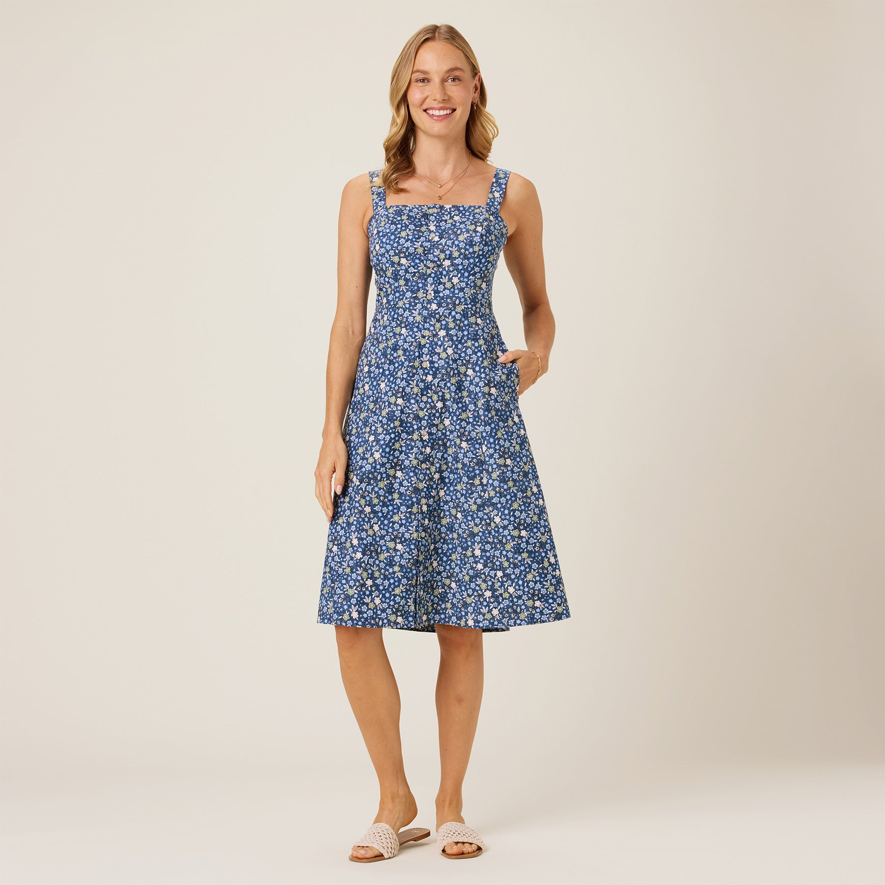 Reyn Spooner RETRO MINI RILEY DRESS in NAVY