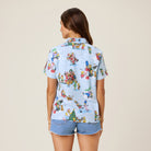 Reyn Spooner SIMPSONS GREETINGS ABBY TOP in LIGHT BLUE