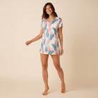 Reyn Spooner HELICONIA V-NECK COVERUP in WHITE