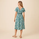 Reyn Spooner MELE PAREAU LAYLA DRESS in HYDRO