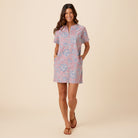 Reyn Spooner CLASSIC PAREAU MINI DRESS in FADED GINGER