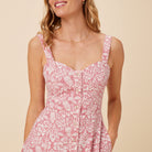 Reyn Spooner OAHU HARVEST BUTTON FRONT SUNDRESS in NANTUCKET RED