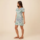 Reyn Spooner STARGAZER BAND NECK DRESS in SEAFOAM