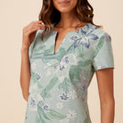 Reyn Spooner STARGAZER BAND NECK DRESS in SEAFOAM