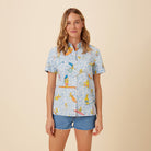 Reyn Spooner THE SIMPSONS™ COWABUNGA! ABBY TOP in CHAMBRAY