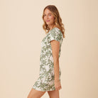 Reyn Spooner DREAMY PALMS ZOEY DRESS in WHITE