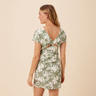 Reyn Spooner DREAMY PALMS ZOEY DRESS in WHITE