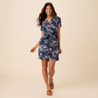 Reyn Spooner FORBIDDEN GARDENS OLIVIA DRESS in NAVY