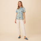 Reyn Spooner MONTEREY BAY ABBY TOP in FADED DENIM