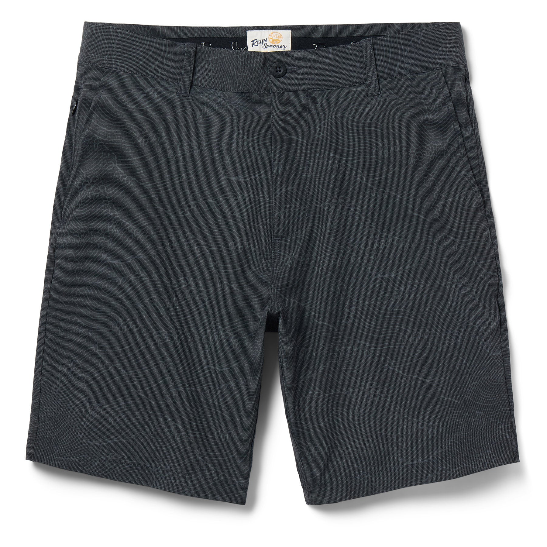 Reyn Spooner MOLOKAI CHANNEL ALOHA 'AINA SHORT in BLACK