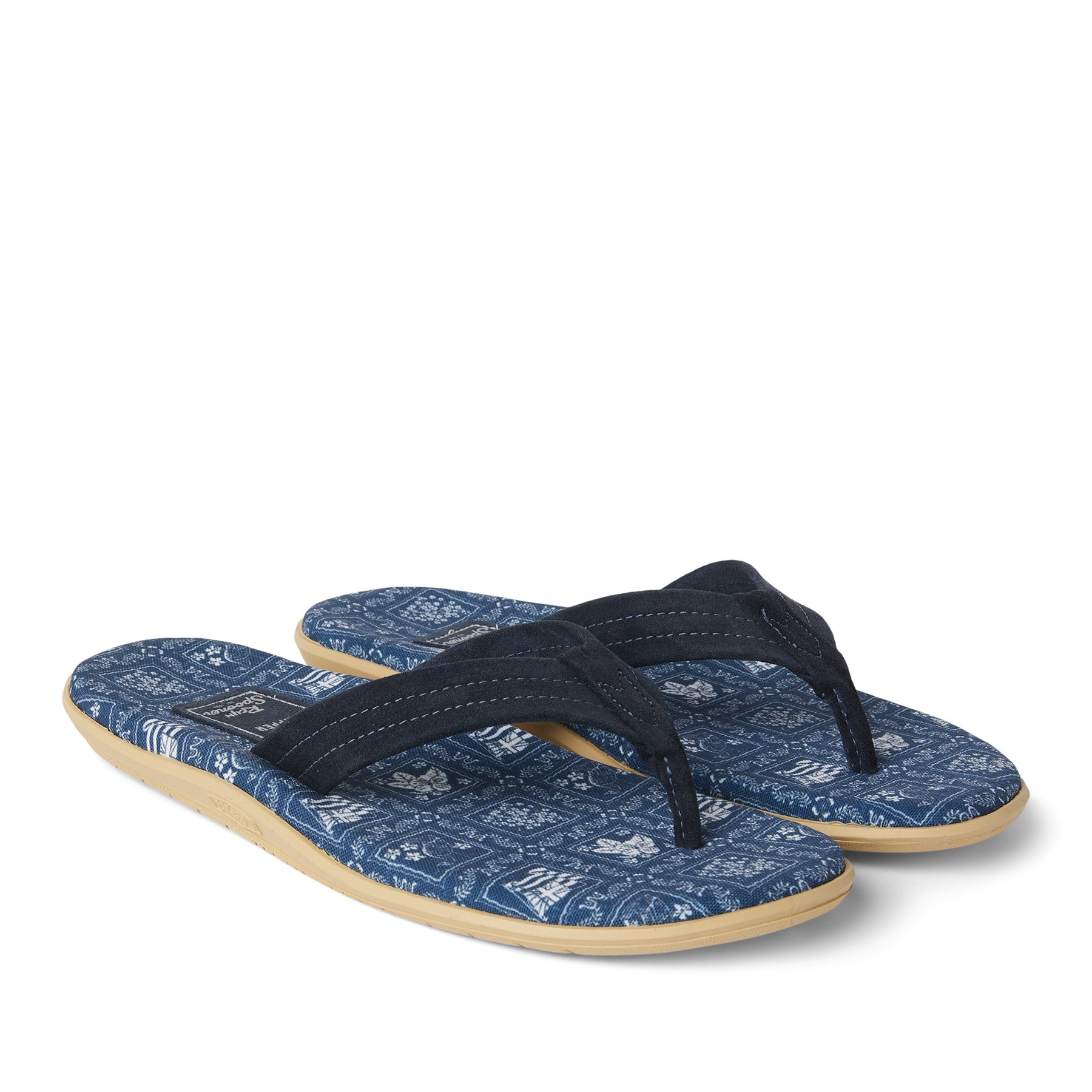 Reyn Spooner ISLAND SLIPPER LAHAINA SAILOR in NAVY