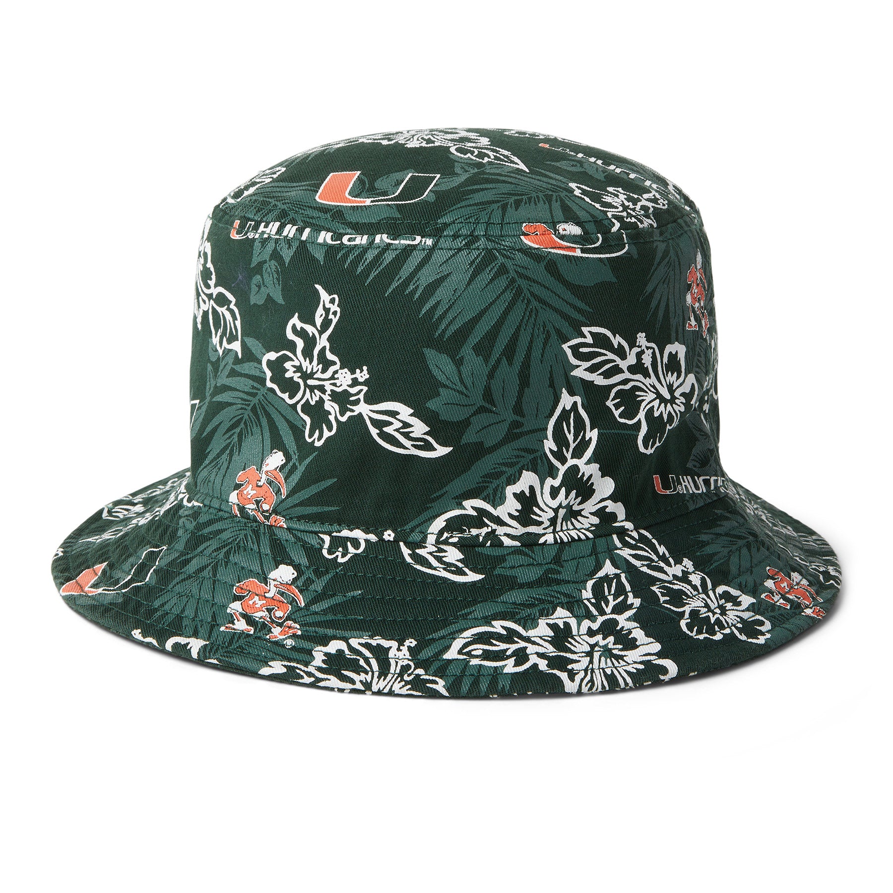 Reyn Spooner UNIVERSITY OF MIAMI BUCKET HAT in GREEN