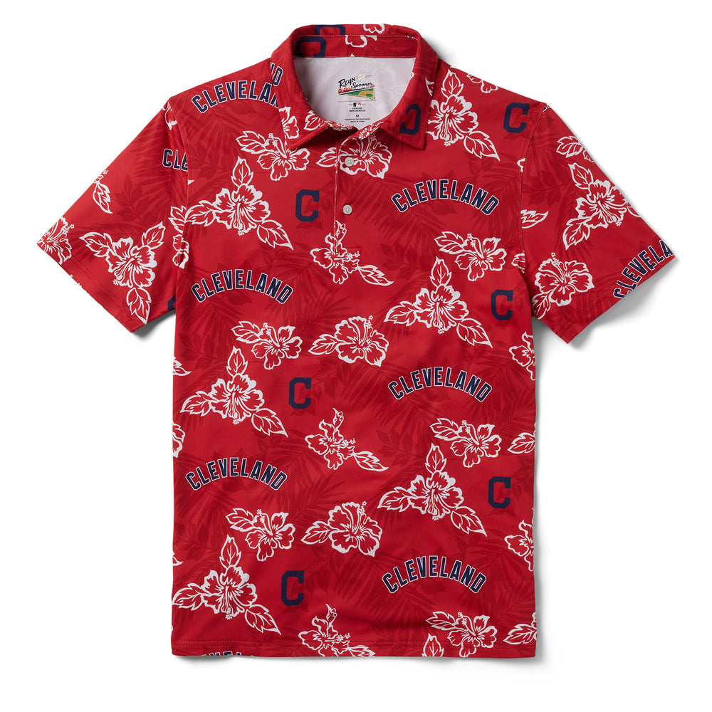 Men's Reyn Spooner Red Cleveland Guardians Performance Polo Size: Extra Large