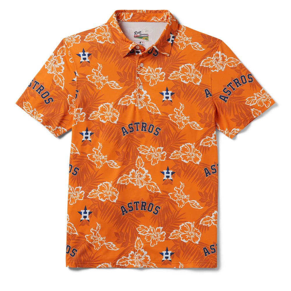 Reyn Spooner Men's Houston Astros scenic Button-Up Shirt - Orange