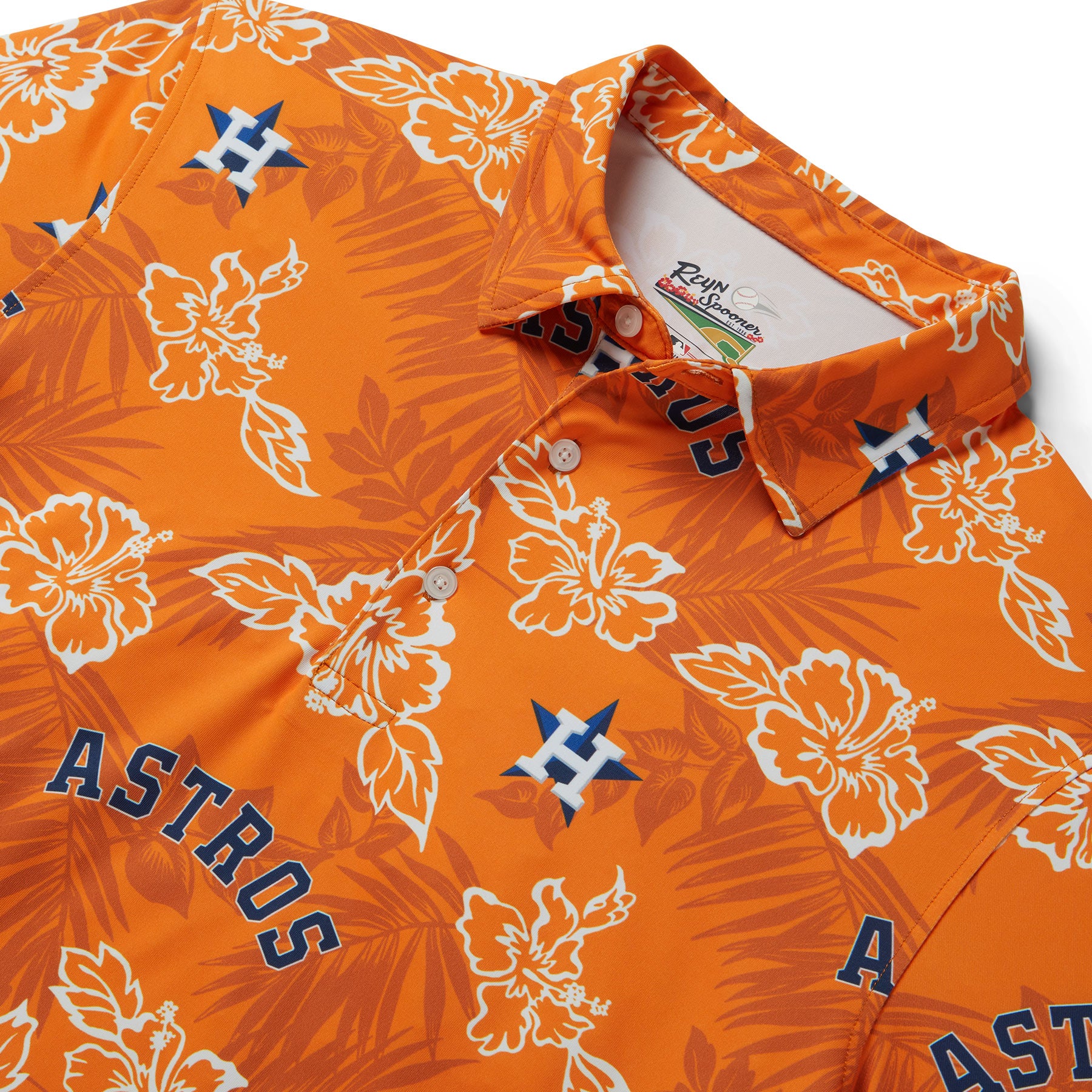 Reyn Spooner HOUSTON ASTROS PUA PERFORMANCE POLO in ORANGE