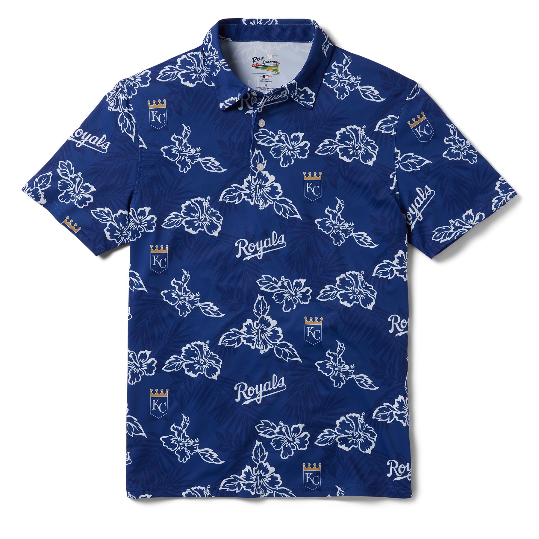 Reyn Spooner KANSAS CITY ROYALS PUA PERFORMANCE POLO in NAVY